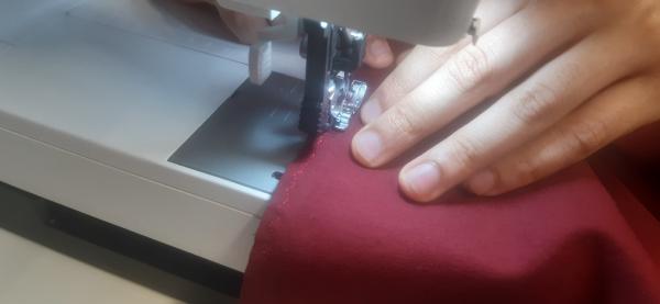 Surjet du tissu.